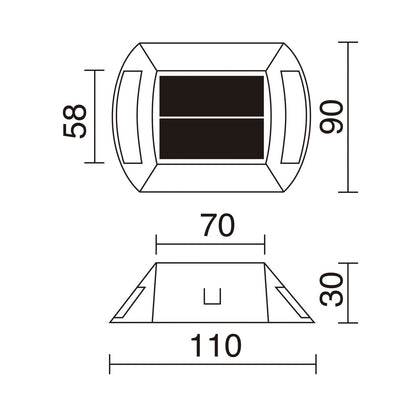 Cristher Inti LED přisazené svítidlo solární