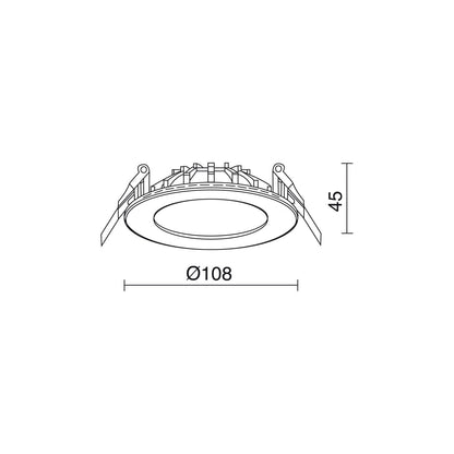 Indeluz Kale LED zápustné svítidlo