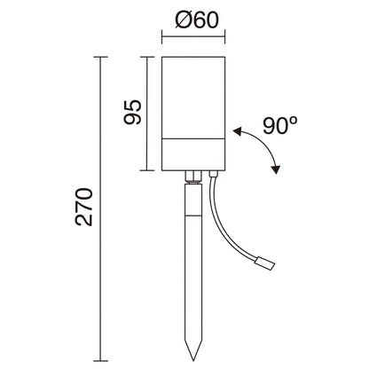 Dopo Kobe GU10 bodové svítidlo