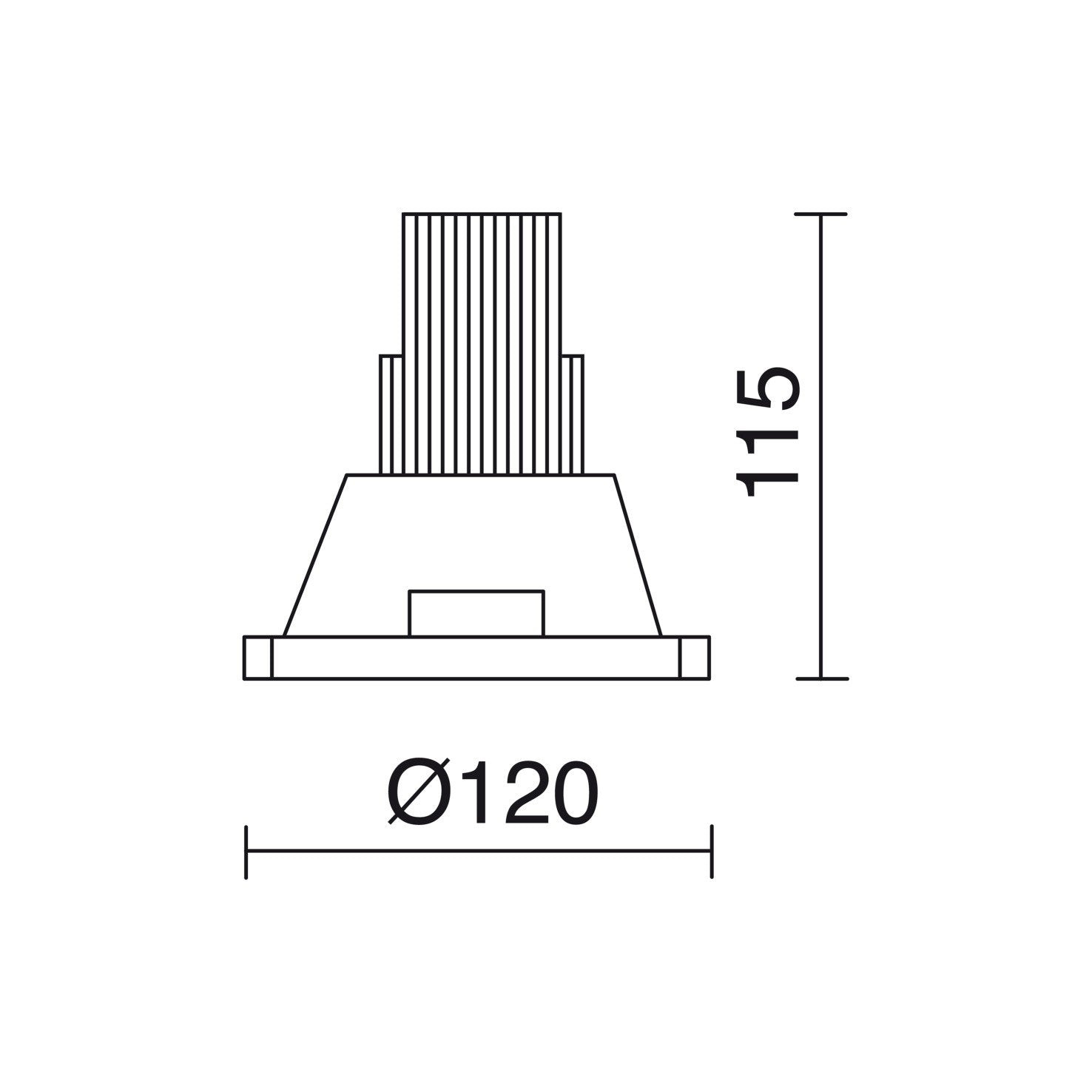 Indeluz Trimless Len Square GU10 zápustné svítidlo
