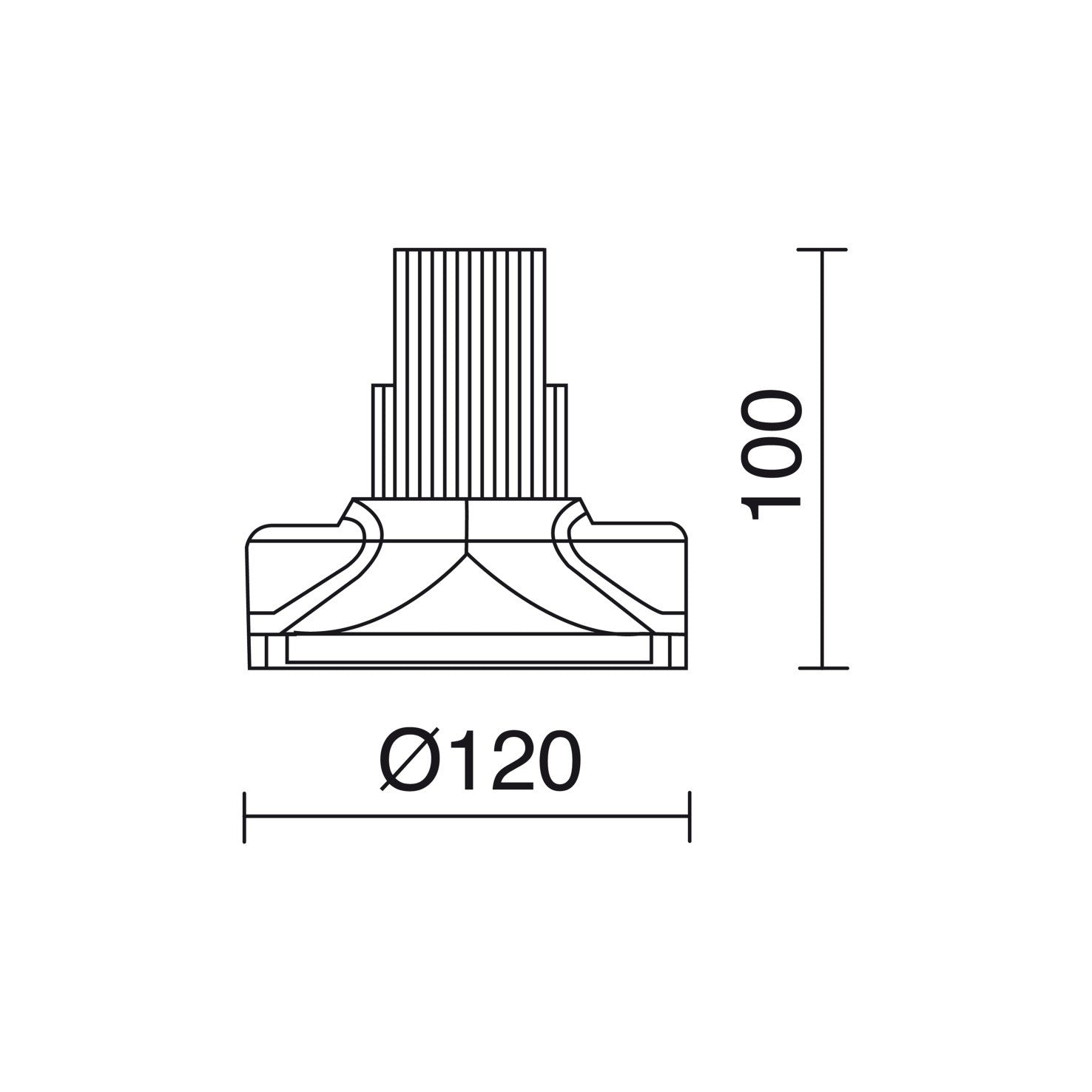 Indeluz Trimless Len Round S GU10 zápustné svítidlo