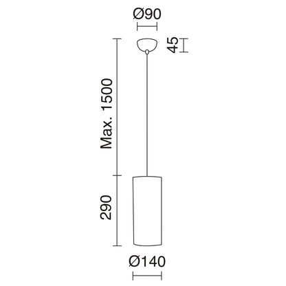 Exo Selma E27 závěsné svítidlo zlaté