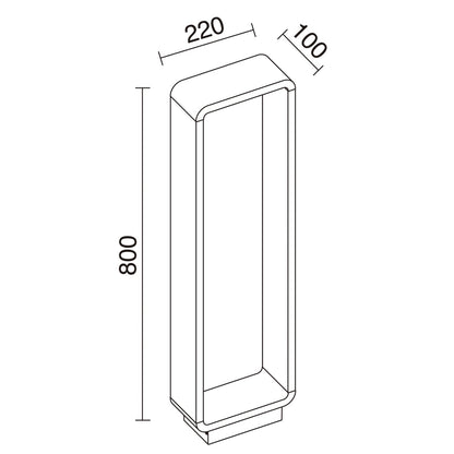 Dopo Sibila LED sloupkové svítidlo antracitové