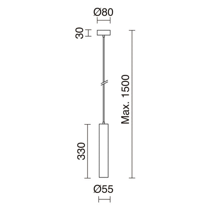 Exo Tania C GU10 závěsné svítidlo zlaté