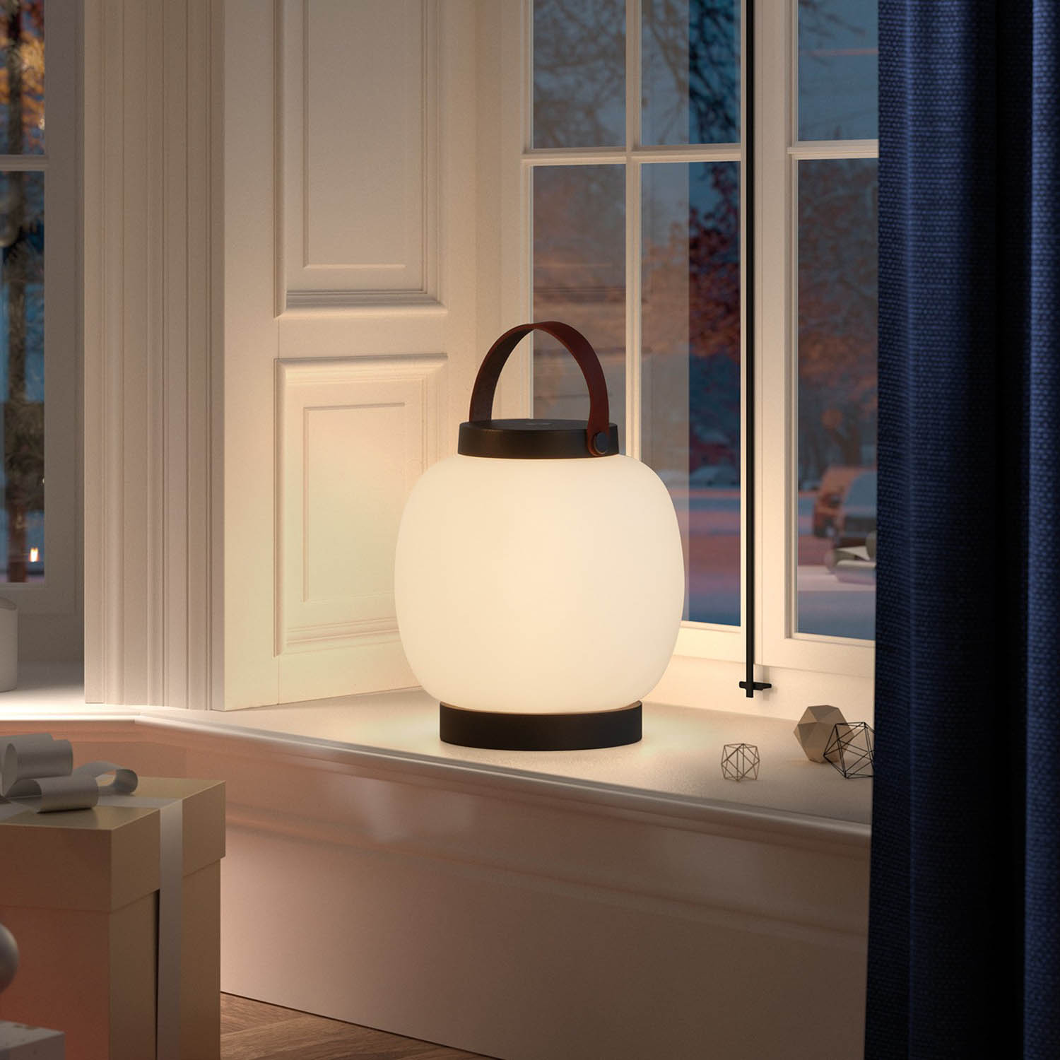 Dopo BUBBLE USB LED přenosná lampa antracitová