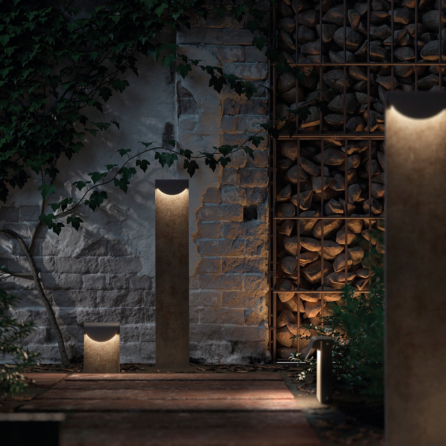 Cristher Dion LED sloupkové svítidlo Nero