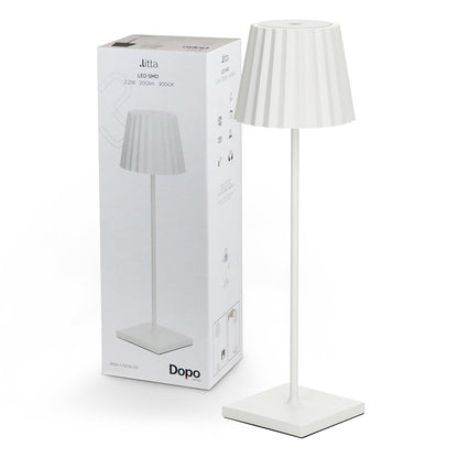 Dopo Litta Round LED přenosná lampa bílá