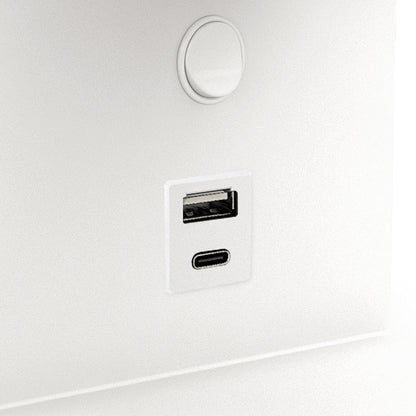 Exo Serene USB LED nástěnné svítidlo bílé